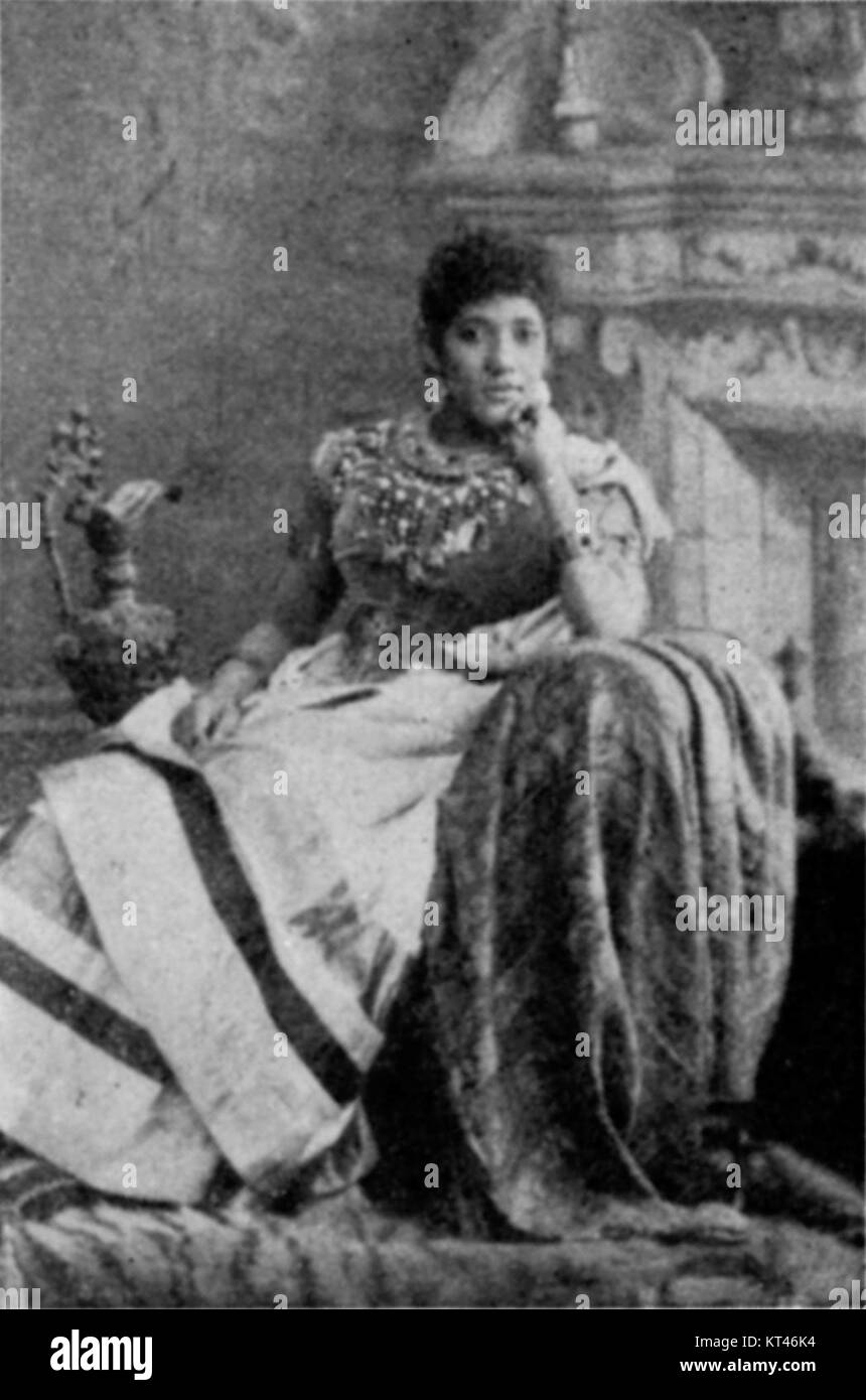 Maud Cuney Hare war eine einflussreiche Persönlichkeit in der Kunst, insbesondere im Bereich der Musik. Sie ist bekannt für ihre Arbeit in der Förderung der afroamerikanischen Kultur und des Kulturerbes und ihre Leistung als Madame Selika hob ihre Talente und Beiträge hervor. Stockfoto