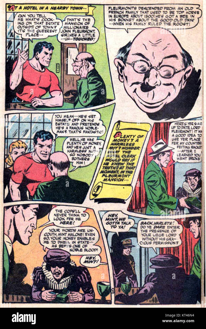 AmericasBestComics2118 ist eine Comic-Ausgabe, die eine Vielzahl von grafischen Illustrationen und Storylines enthält. Es zeigt amerikanische Comickunst und Geschichten. Stockfoto