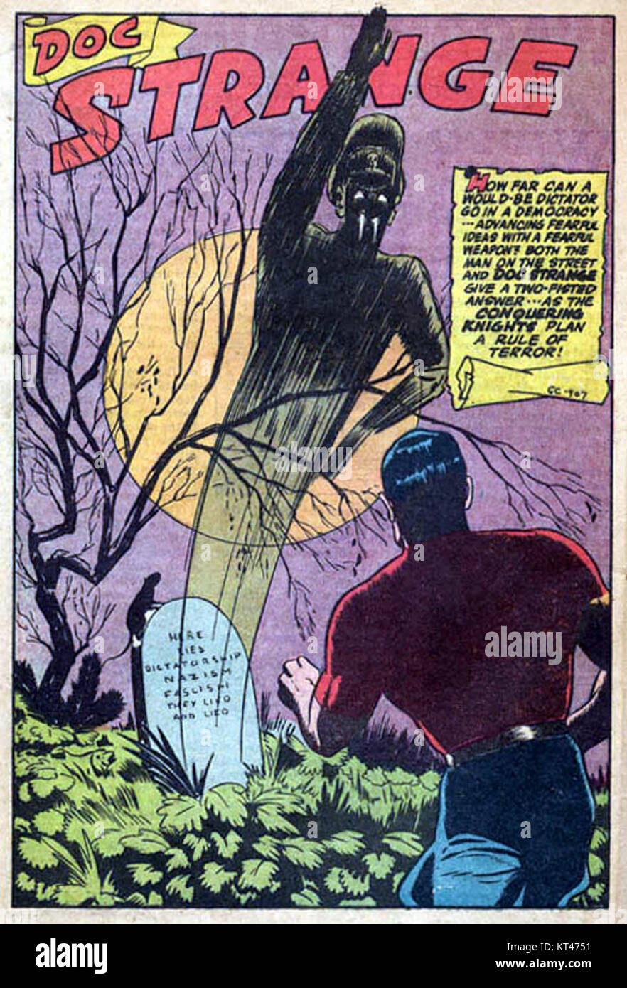 Das Bild zeigt eine Comicbuchsammlung oder -Veranstaltung mit dem Titel „Americas Best Comics“. Diese Sammlung enthält prominente Comicfiguren und -Kunstwerke, die die Kultur und den Einfluss von Comicbüchern in modernen Medien widerspiegeln. Stockfoto