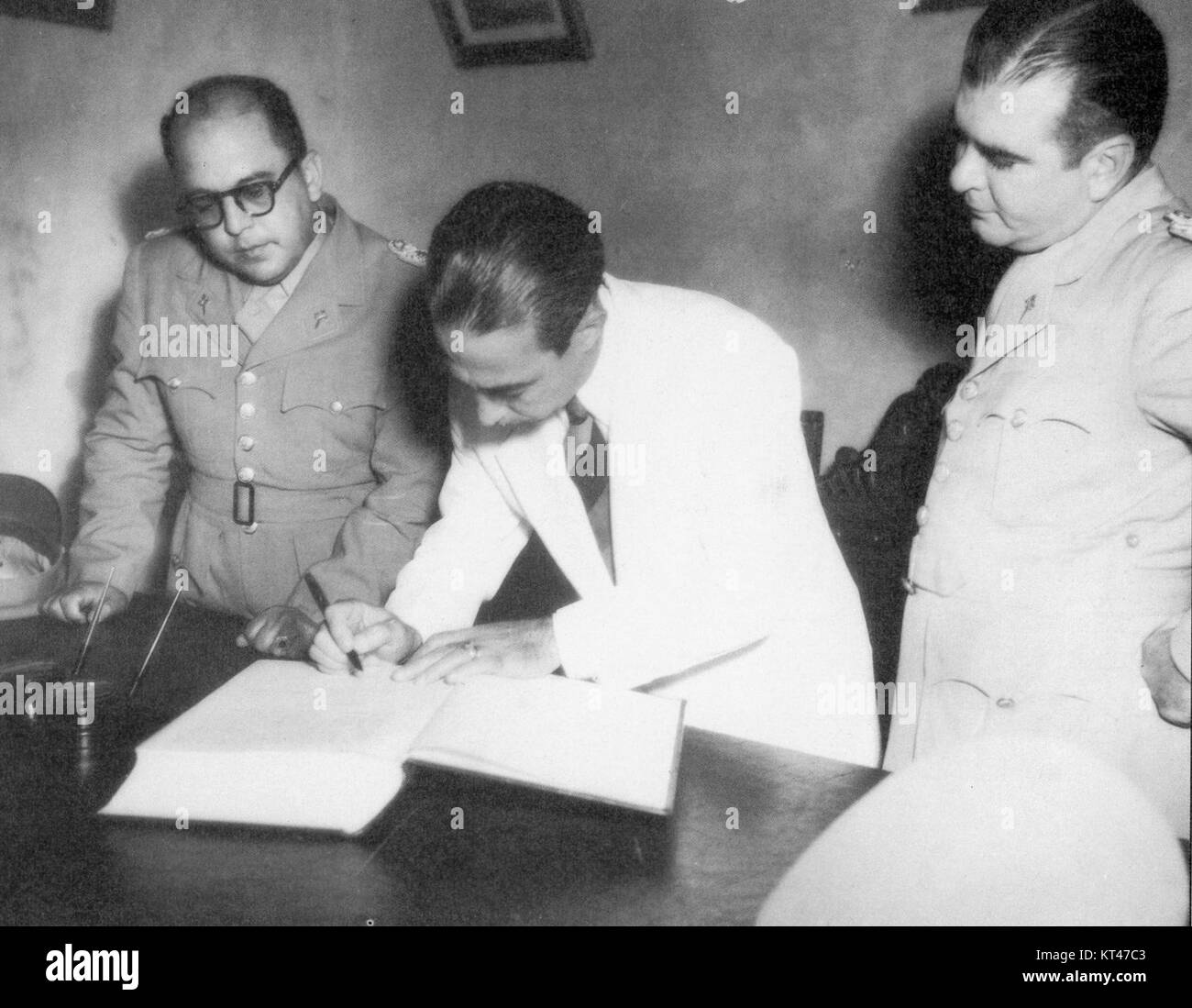 Angemeldet bleiben de la Junta de Regierung 1950-1952. Archivo HistC 3B3 Rico de Miraflores Stockfoto