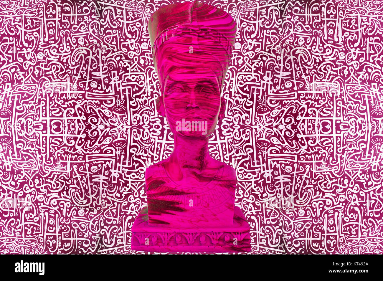 Ägyptischen Pharao Statue / Antike ägyptische Pharao Statue Stockfoto