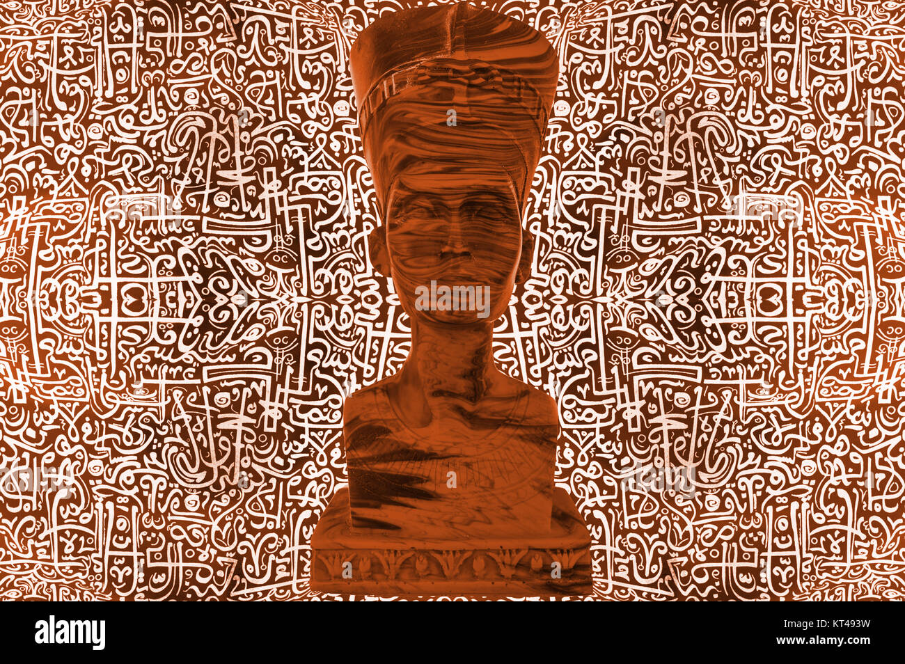 Ägyptischen Pharao Statue / Antike ägyptische Pharao Statue Stockfoto