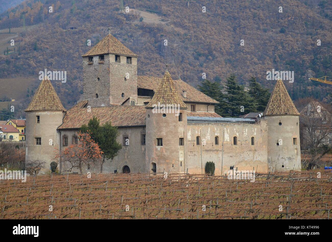 Die Mareccio Schloss in Bozen (Bozen), Alto Adige, Italien Stockfoto