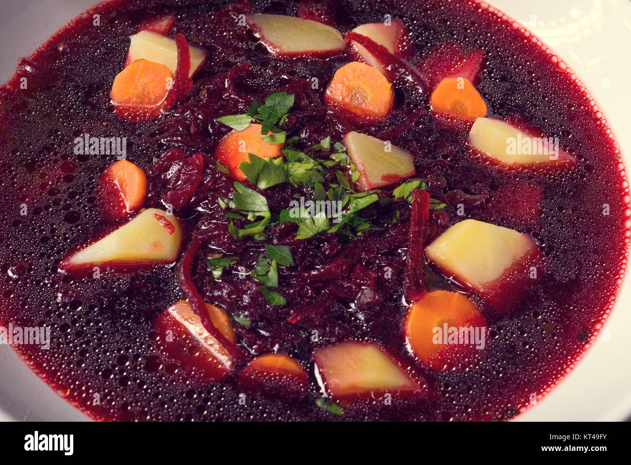 Polnische Borscht Stockfoto