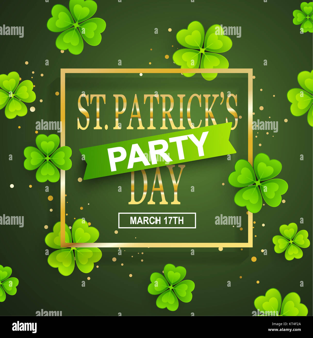 St. Patrick's Day Poster. Stockfoto