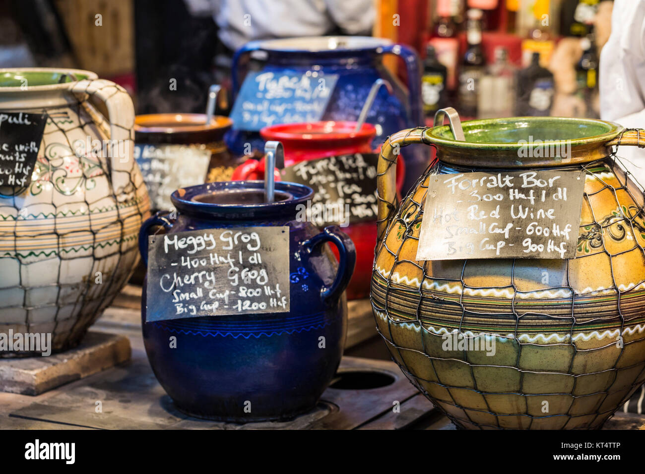 Details zu Weihnachten fairin Budapest. Stockfoto