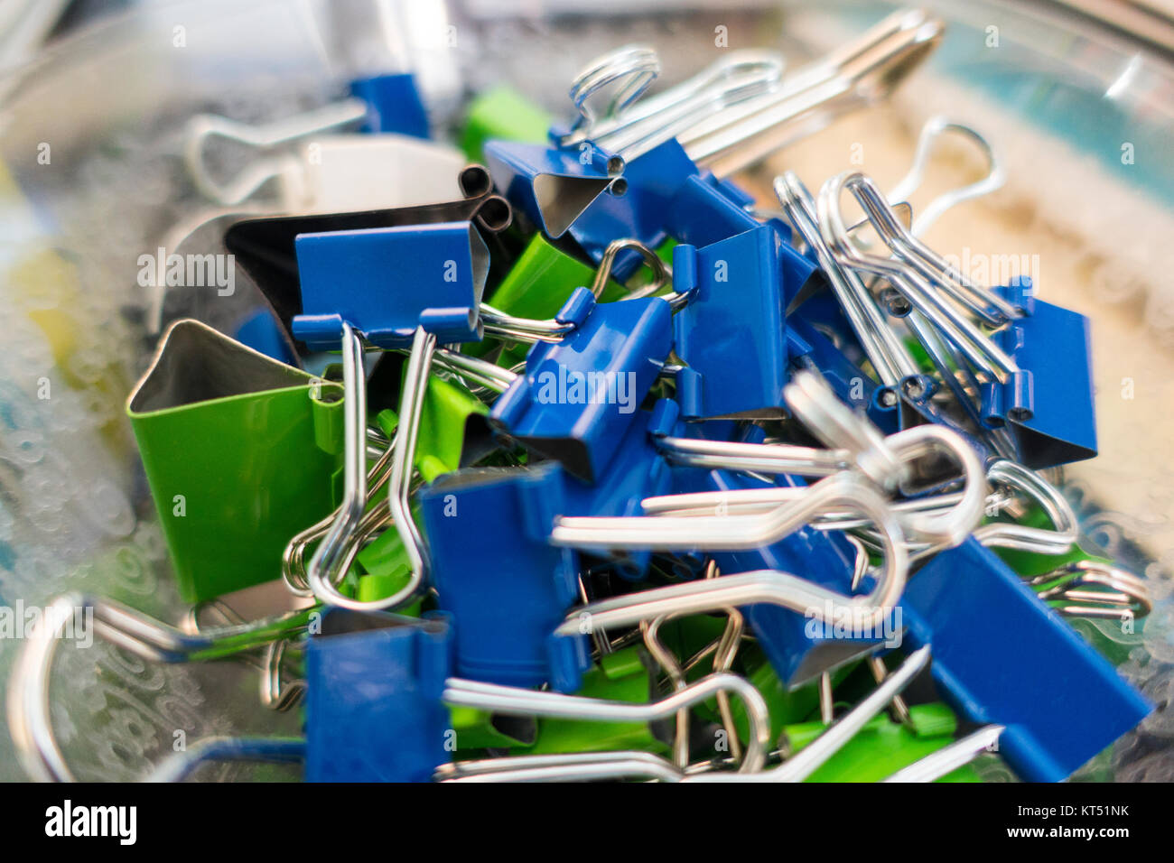 Papier Verschlüsse Stockfoto