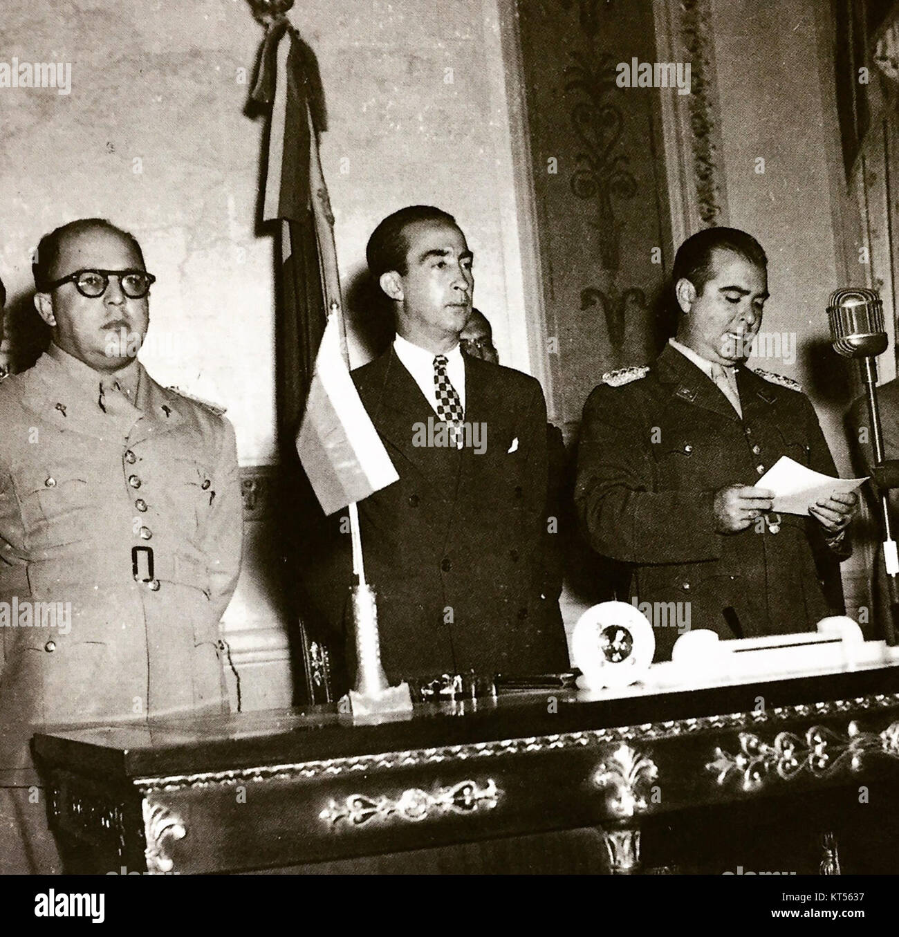 MPJ, der GSF, des LFLLP - Junta de Regierung 1950-1952 Stockfoto