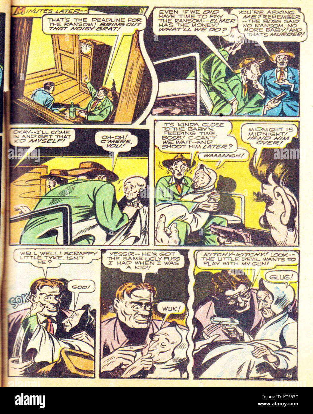 „Americas Best Comics“ ist eine Comicserie, die verschiedene Superheldengeschichten mit farbenfrohen Illustrationen und actionreichen Erzählungen für Comic-Fans präsentiert. Stockfoto