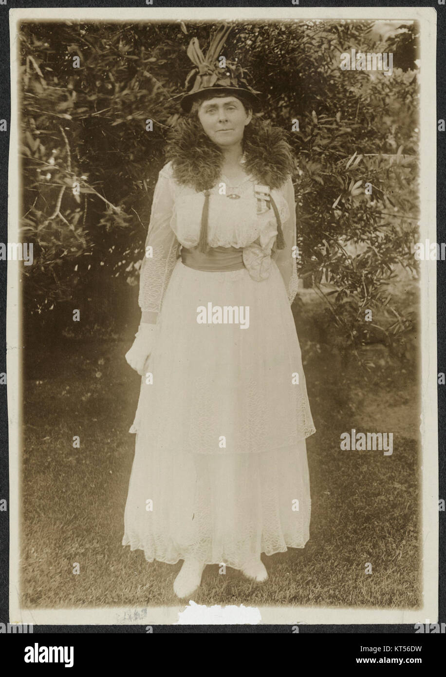 Frau WM Kent bezieht sich auf eine historische Figur, aber für den Kontext sind weitere Informationen erforderlich. Zur Klärung des Verweises sind weitere Einzelheiten erforderlich. Stockfoto