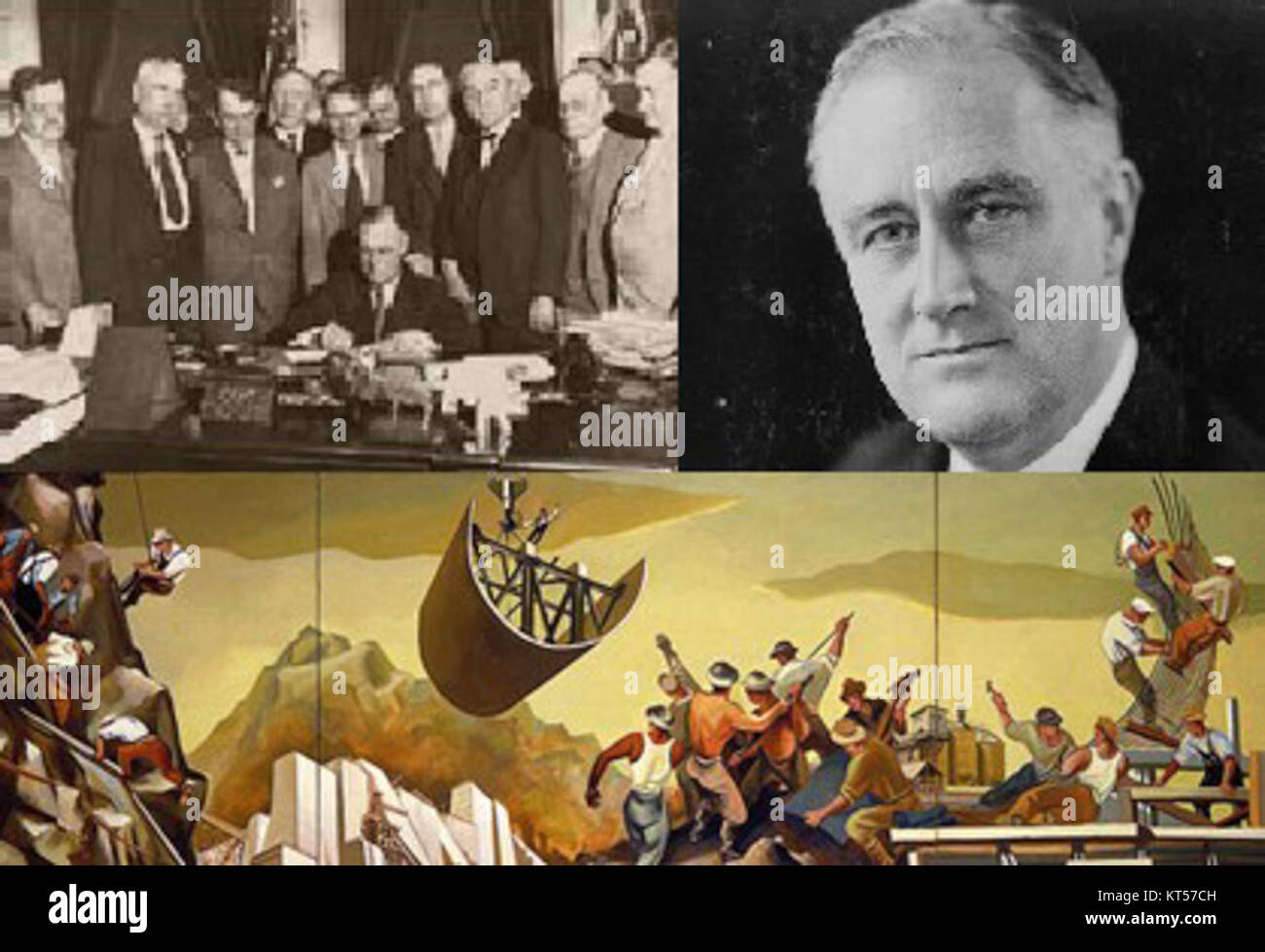 Der New Deal war eine Reihe von Programmen und Strategien, die in den Vereinigten Staaten während der Großen Depression umgesetzt wurden, um die Wirtschaft wiederzubeleben und den Amerikanern zu helfen. Stockfoto Der New Deal war eine Reihe von Programmen und Strategien, die in den Vereinigten Staaten während der Großen Depression umgesetzt wurden, um die Wirtschaft wiederzubeleben und den Amerikanern zu helfen. Stockfoto