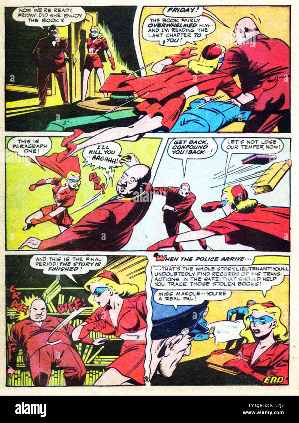 Eine Sammlung von Comicbüchern von Americas Best Comics, die verschiedene Superheldengeschichten und künstlerische Stile hervorheben. Es zeigt prominente Comicfiguren und ihre Abenteuer. Stockfoto