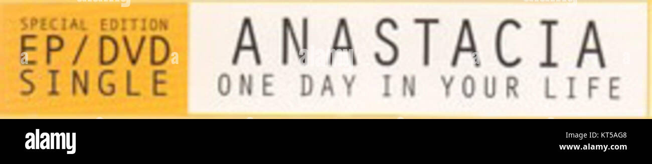Anastacias „One Day in Your Life“ ist ein Lied, das ihre kraftvolle Stimmlage und ihre emotionale Darbietung unterstreicht. Es wurde Teil ihres Musikkatalogs und wurde von Fans der Pop- und Soul-Musik gut aufgenommen. Stockfoto
