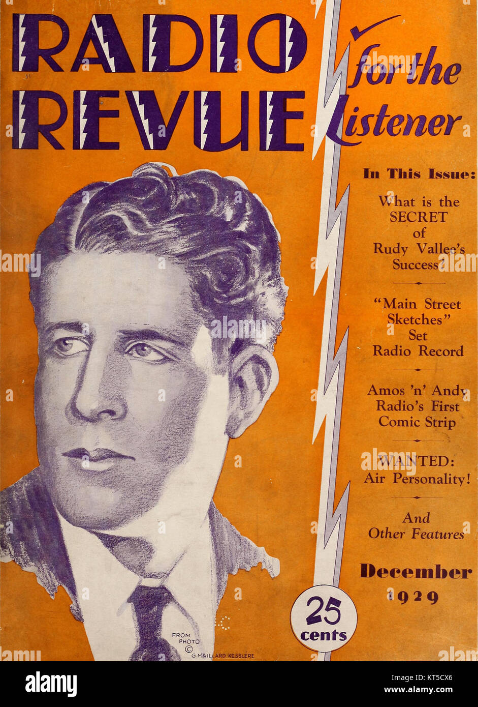 Radio Revue, Dez. 1929 Stockfoto