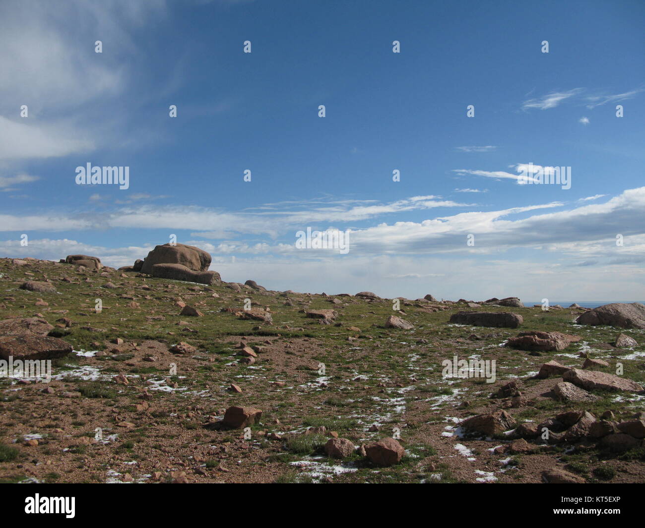 Gipfel, Pikes Peak, Colorado Stockfoto