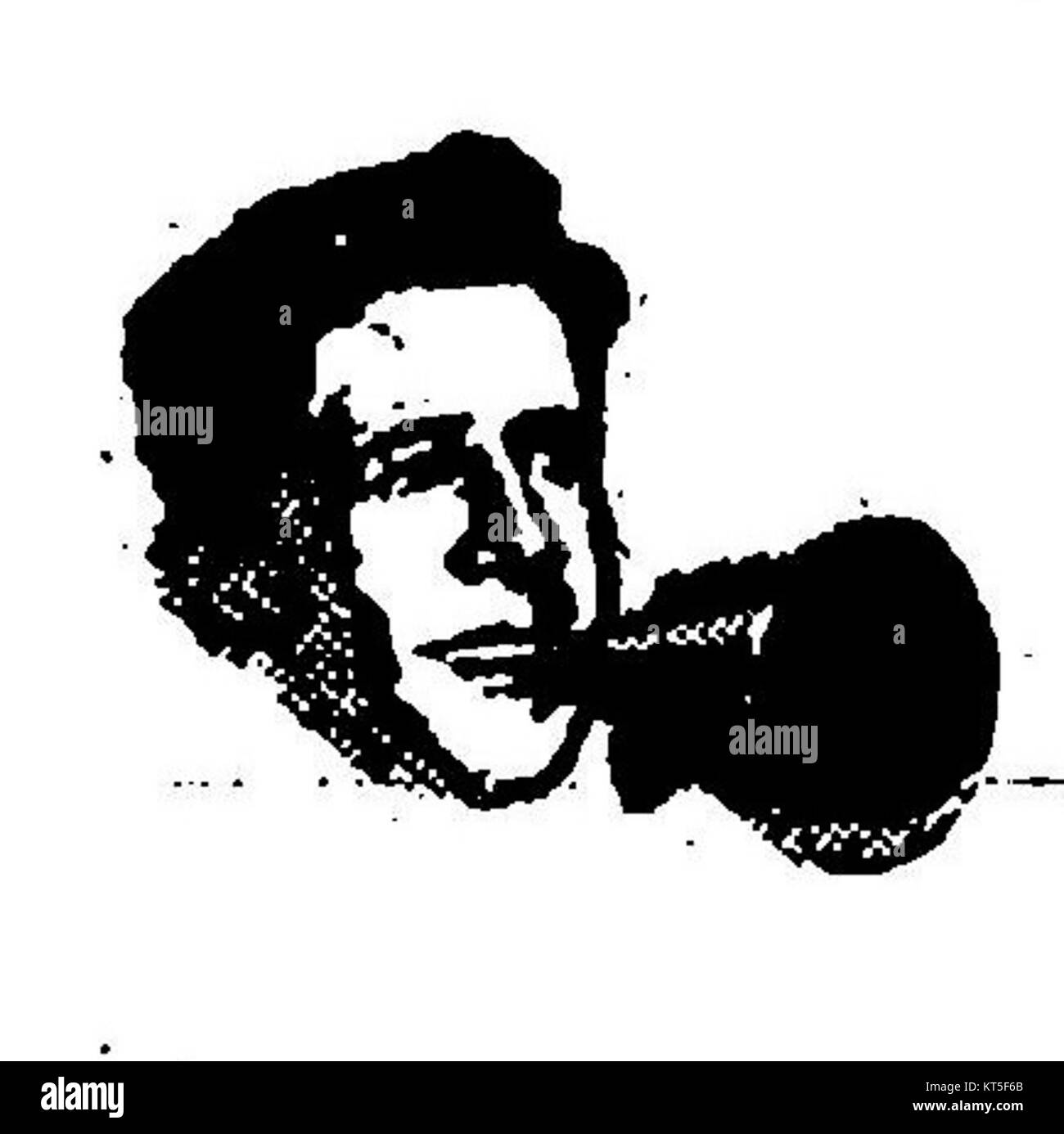 Rudy Vallée, ein populärer amerikanischer Sänger und Bandleader, ist in diesem Bild aus der Ausgabe des Variety Magazine vom 4. Dezember 1929 festgehalten. Das Foto zeigt ihn mit einem Megaphon, das seine Rolle in der Unterhaltungsindustrie in den 1920er Jahren symbolisiert Stockfoto