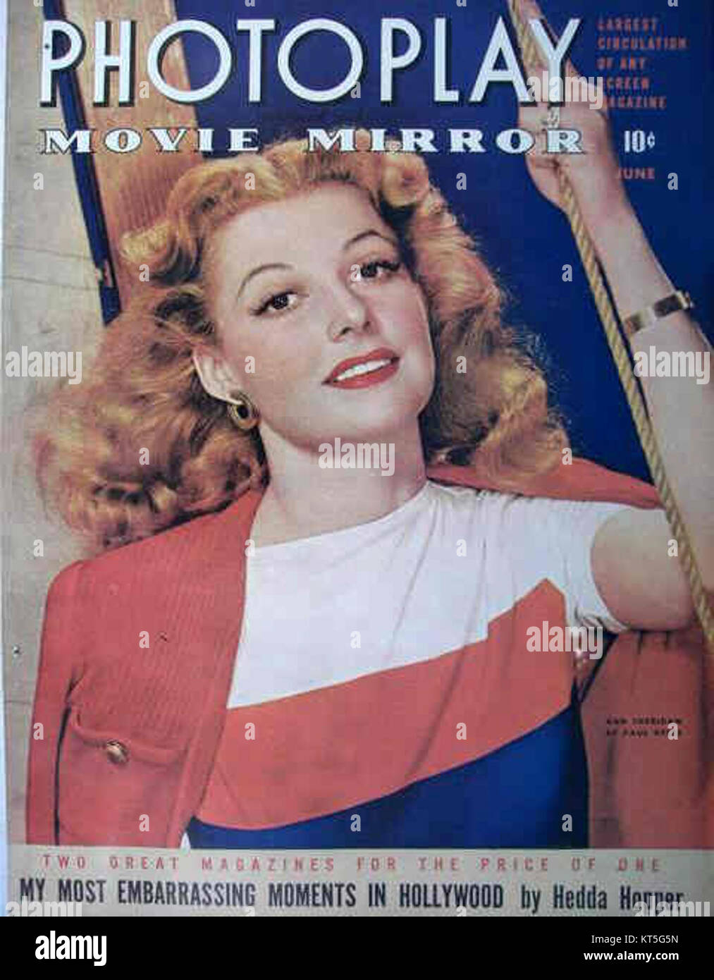 Ann Sheridan Photoplay magazine Stockfoto