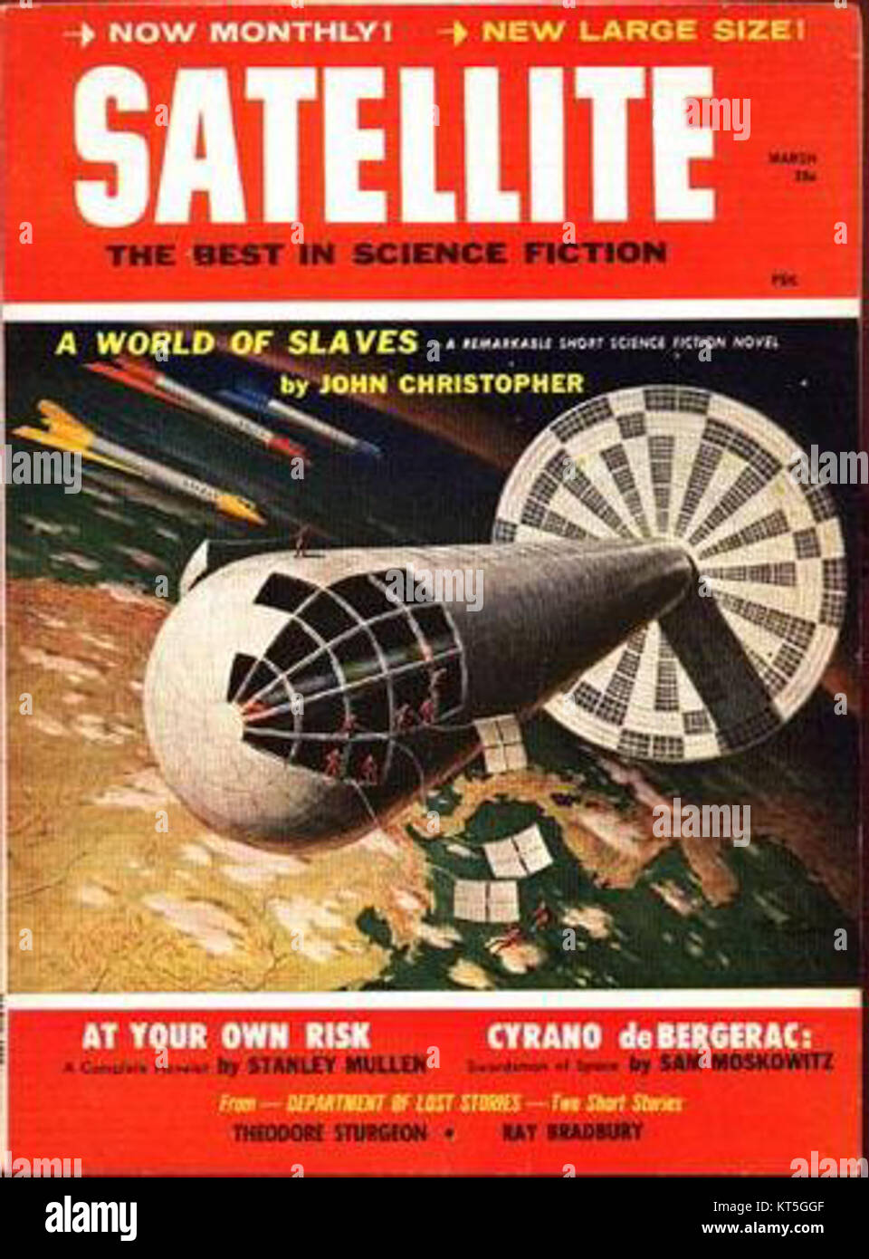 Der Satellite 1959 bezieht sich auf einen Satelliten, der im Jahr 1959 gestartet wurde und ein wichtiges Jahr in der Geschichte der Weltraumforschung darstellt. Der Start war Teil der frühen Entwicklung des Weltraumrennens während des Kalten Krieges. Stockfoto