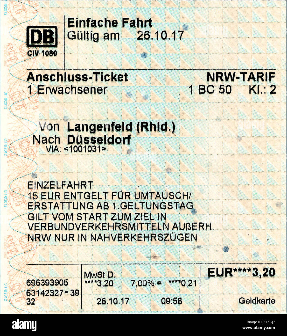 Wie Viel Kostet Ein Ticket Nach Düsseldorf Ticket tarif -Fotos und -Bildmaterial in hoher Auflösung – Alamy