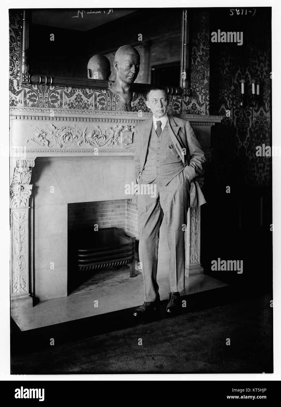 Sergej Rachmaninoff LOC ggbain 35198 Stockfoto