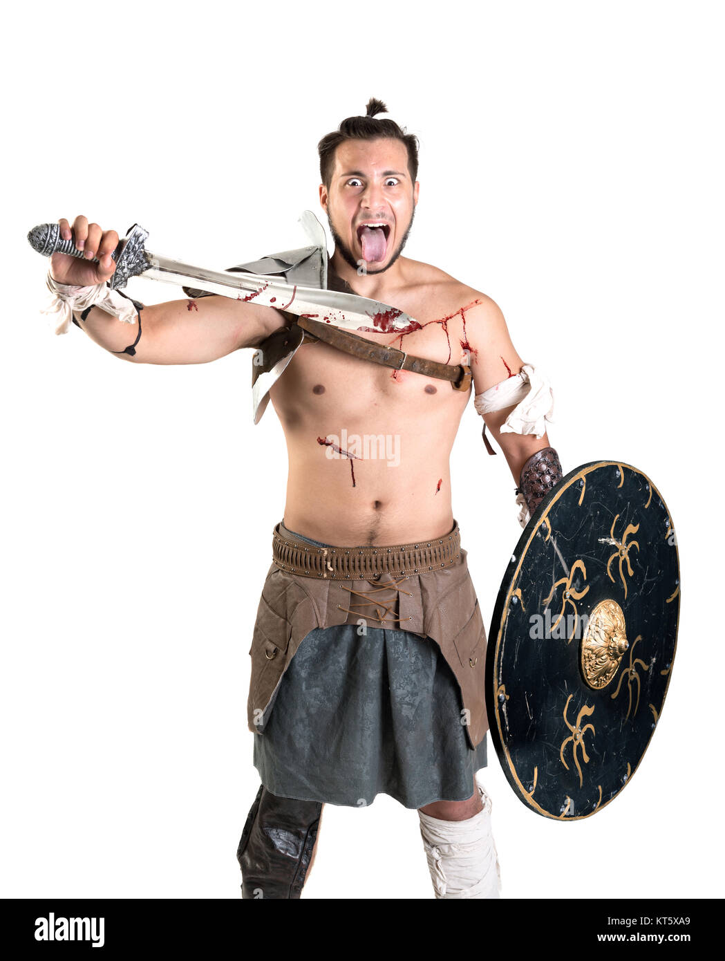 Gladiator/barbarischen Krieger Stockfoto