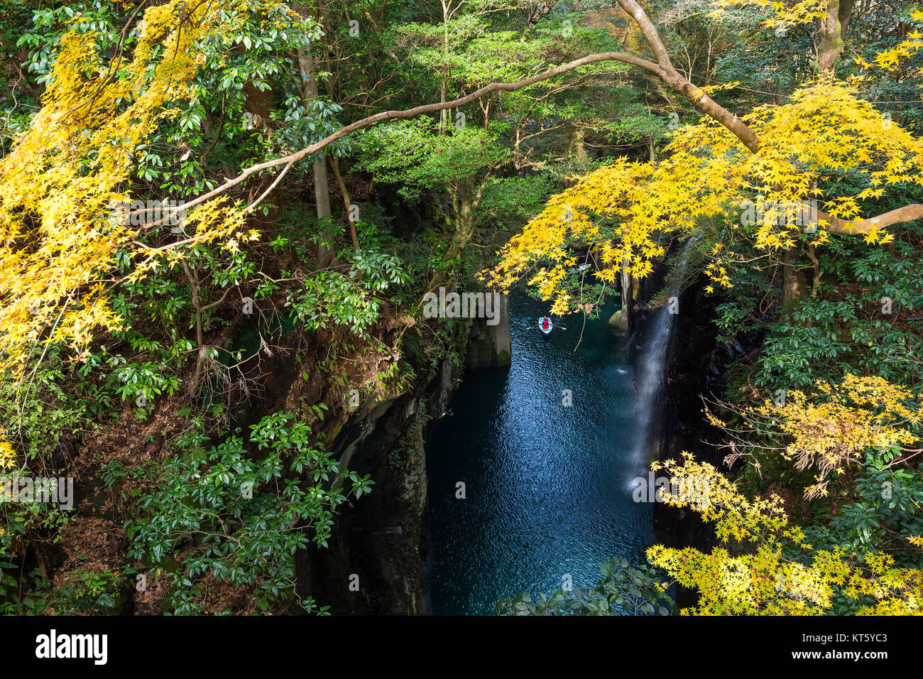 Takachiho Schlucht bei Miyazaki Japans Stockfoto