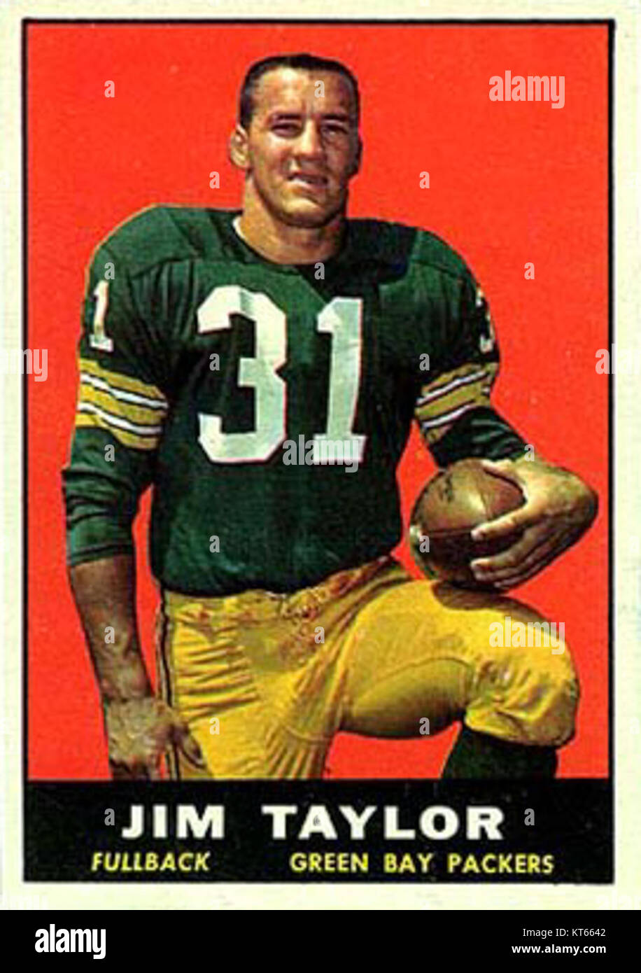 Die 1961er Topps Karte mit einem Spieler namens Taylor ist Teil der bekannten Topps Baseballkartensammlung aus diesem Jahr. Diese Karten waren in den 1960er Jahren sehr beliebt und sind heute Sammlerstücke. Stockfoto