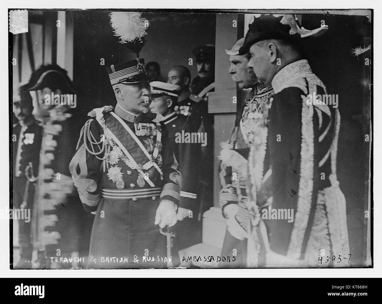 Terauchi & British & Russische Botschafter (21516622118) Stockfoto