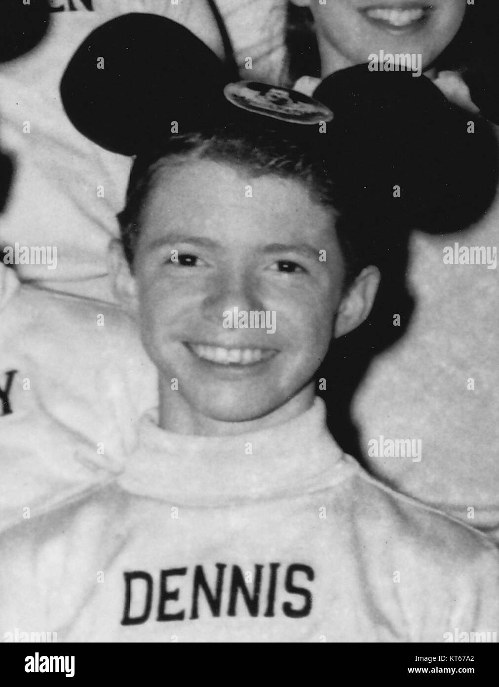 Der Mickey Mouse Club Mouseketeers Dennis Tag 1956 Stockfoto