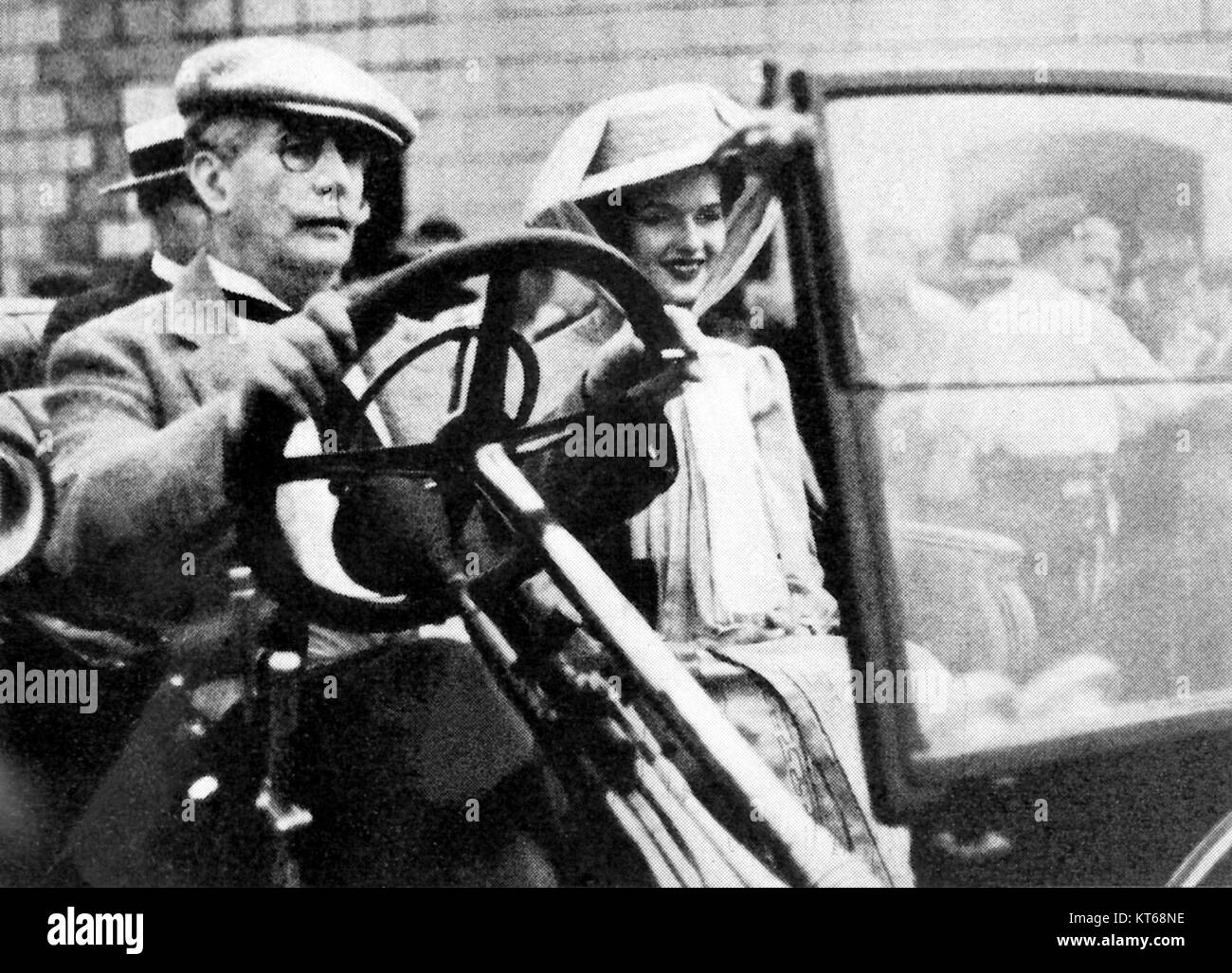 Too Much Johnson, ein Film von William Wyatt aus dem Jahr 1938 mit E. J. Nicholson, ist bekannt für seinen komödiantischen Stil und Slapstick-Stil. Es wurde in der frühen Ära der Hollywood-Komödie produziert. Stockfoto