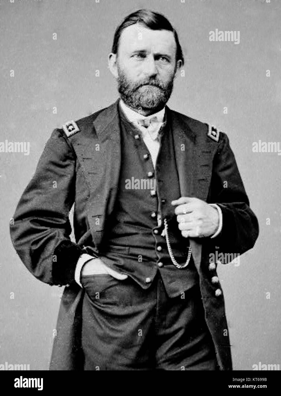 Ulysses Grant-Restore bezieht sich auf die Restaurierung von historischen Materialien oder Artefakten, die mit Ulysses S. Grant, dem 18. Präsidenten der Vereinigten Staaten, zusammenhängen und sein Erbe in der amerikanischen Geschichte bewahren. Stockfoto
