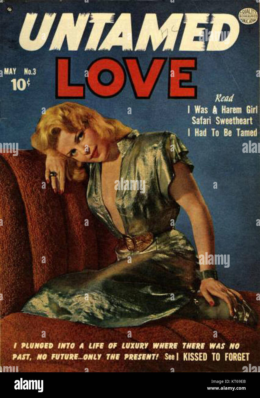 *Untamed Love* ist ein Film aus den 1950er Jahren, der die emotionale Tiefe und Komplexität romantischer Beziehungen zeigt. Es geht um Themen wie Leidenschaft und unerwiderte Liebe. Stockfoto