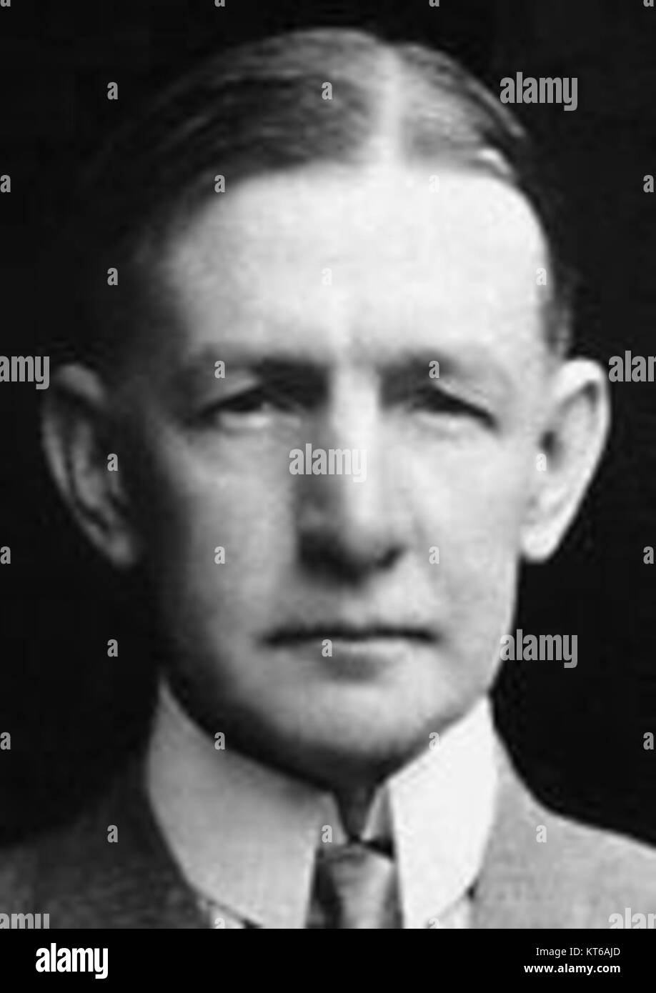 Charles G. Dawes war ein US-amerikanischer Banker, Politiker und 30. Vizepräsident der Vereinigten Staaten unter Präsident Calvin Coolidge. Bekannt für seine Arbeit in Außenpolitik und Wirtschaft, gewann Dawes 1925 auch den Friedensnobelpreis für seine Bemühungen, Reparationen aus dem Ersten Weltkrieg zu lösen. Stockfoto