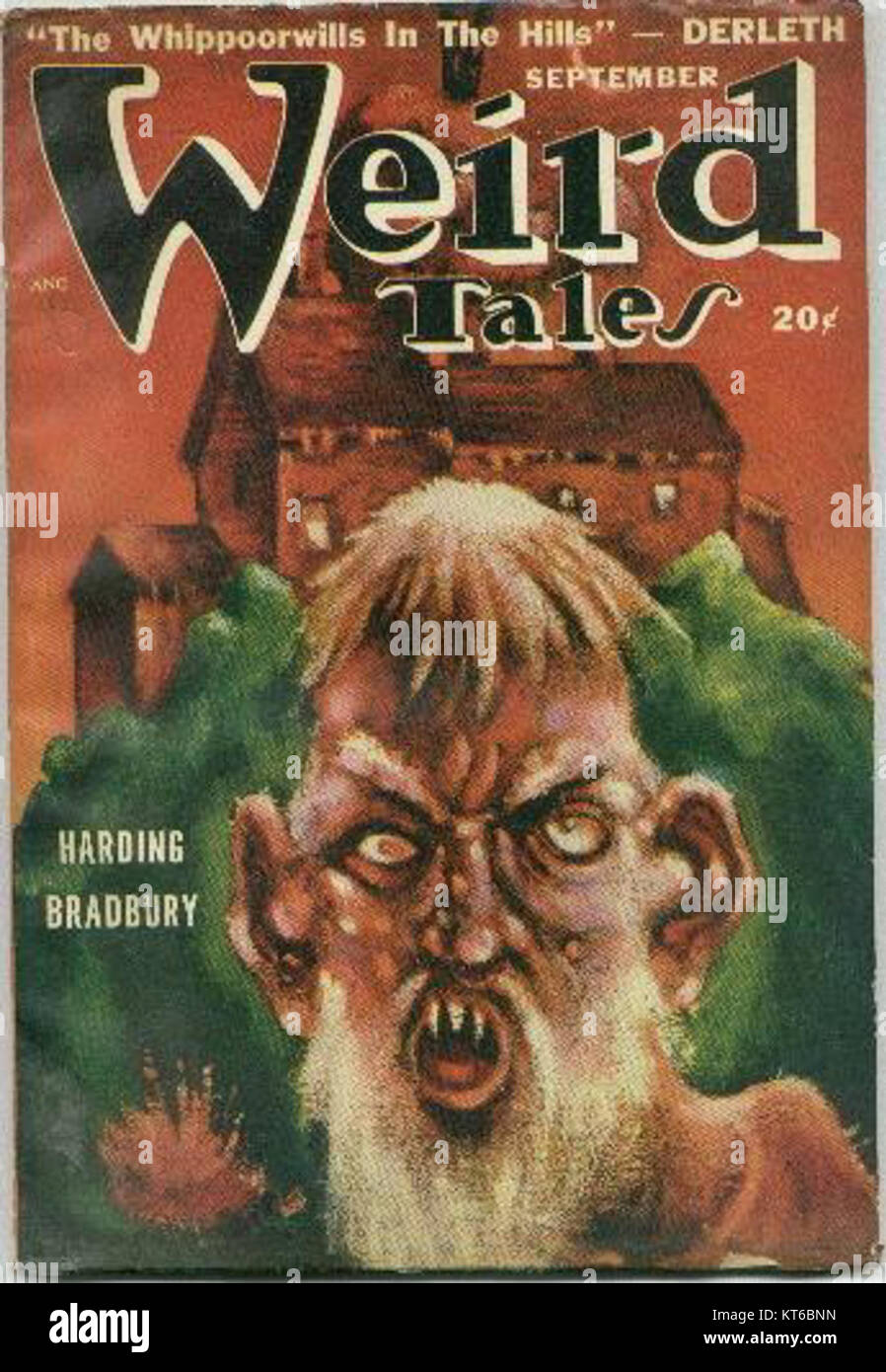 Die September 1948 Ausgabe von *Weird Tales*, einem renommierten amerikanischen Pulp Magazin, enthält Geschichten aus den Genres Horror, Science Fiction und Fantasy. Sie ist in der Geschichte der spekulativen Fiktion von Bedeutung. Stockfoto
