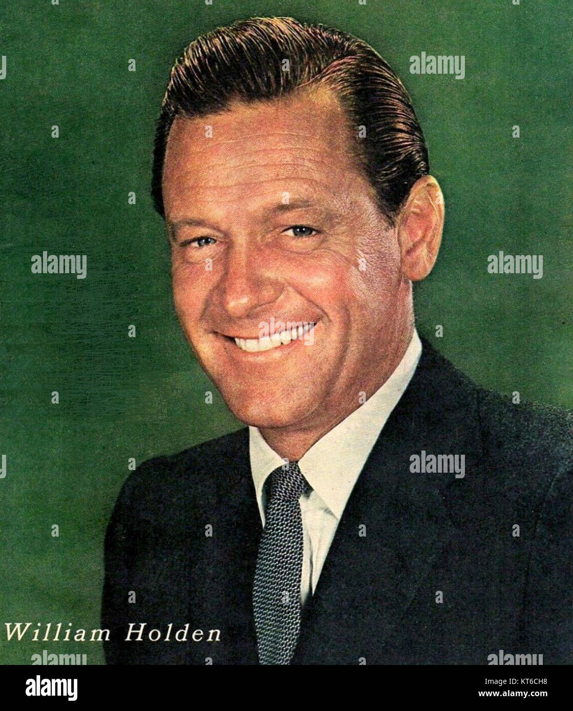 Foto des Schauspielers William Holden aus dem Jahr 1954, der seine Rolle als großer Hollywood-Star der 1950er Jahre zeigt Stockfoto