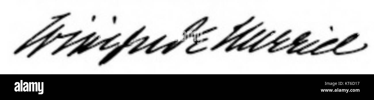 Dies ist die Unterschrift von Winifred Edgerton Merrill, einer bekannten amerikanischen Mathematikerin und Pädagogin, die für ihre Beiträge zur Bildung und ihre Pionierarbeit als Frau in Mathematik bekannt ist. Stockfoto