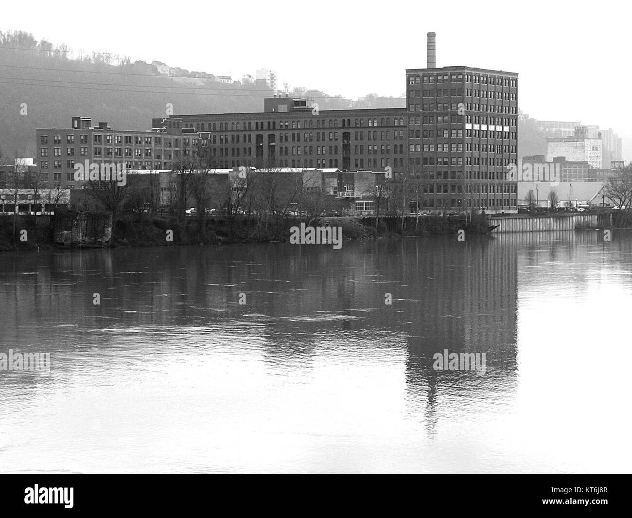 Armstrong Cork Firmengebäude, 2015-03-25, 01 bw Stockfoto