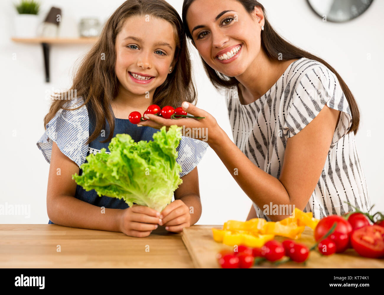 Spaß in der Küche Stockfoto