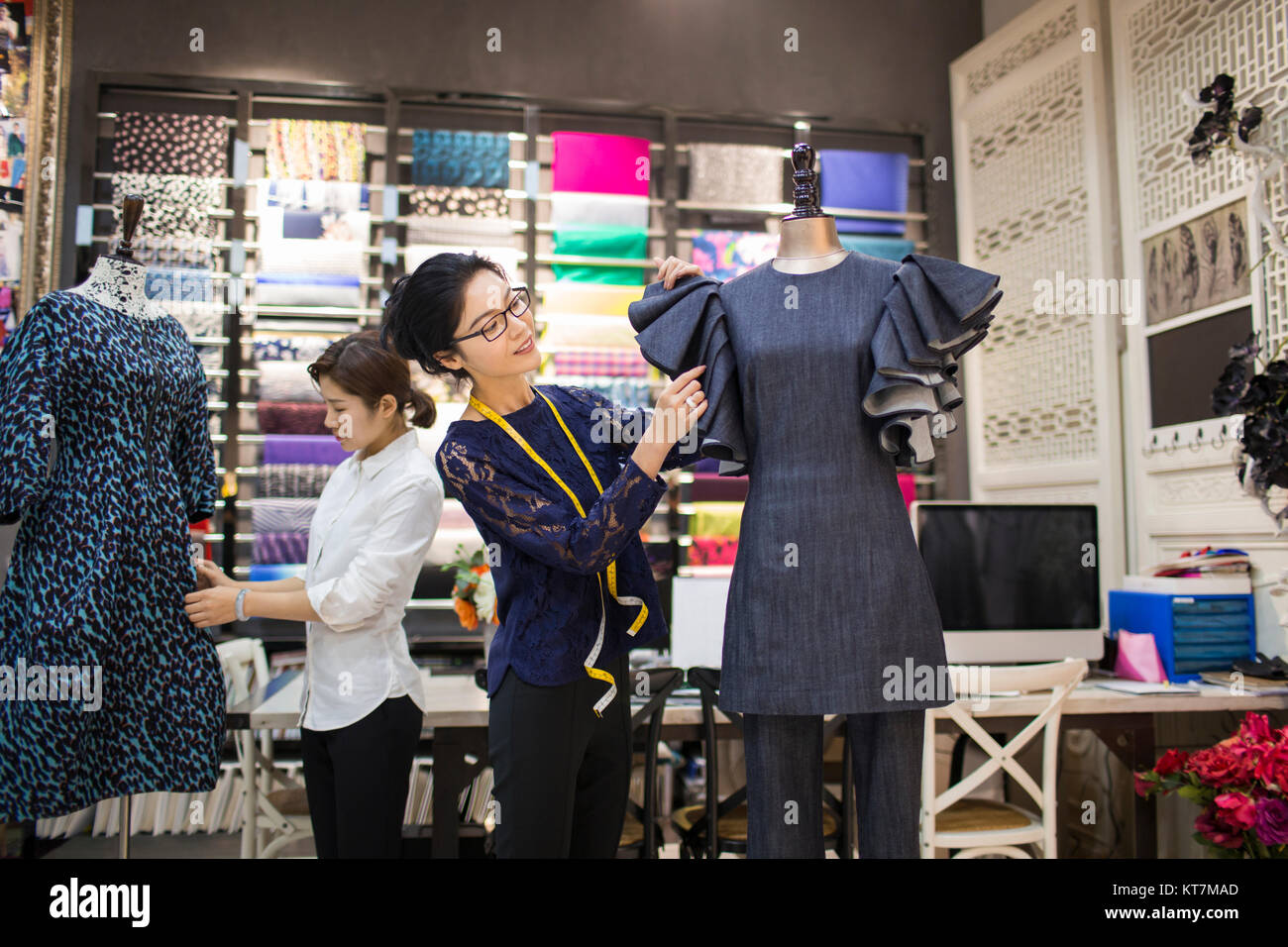 Zuversichtlich Fashion Designer Stockfoto