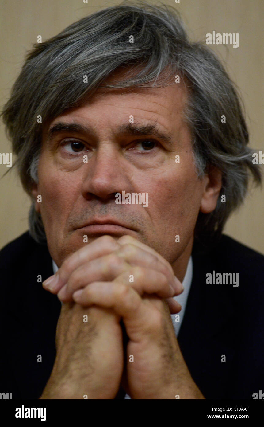 Stéphane Le Foll, französischer Minister für Landwirtschaft besucht Kongress in Lyon, Frankreich Stockfoto