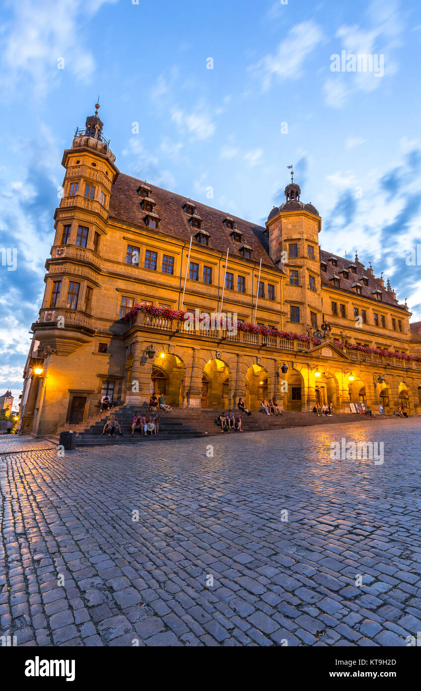 Rothenburger Rathaus Stockfoto
