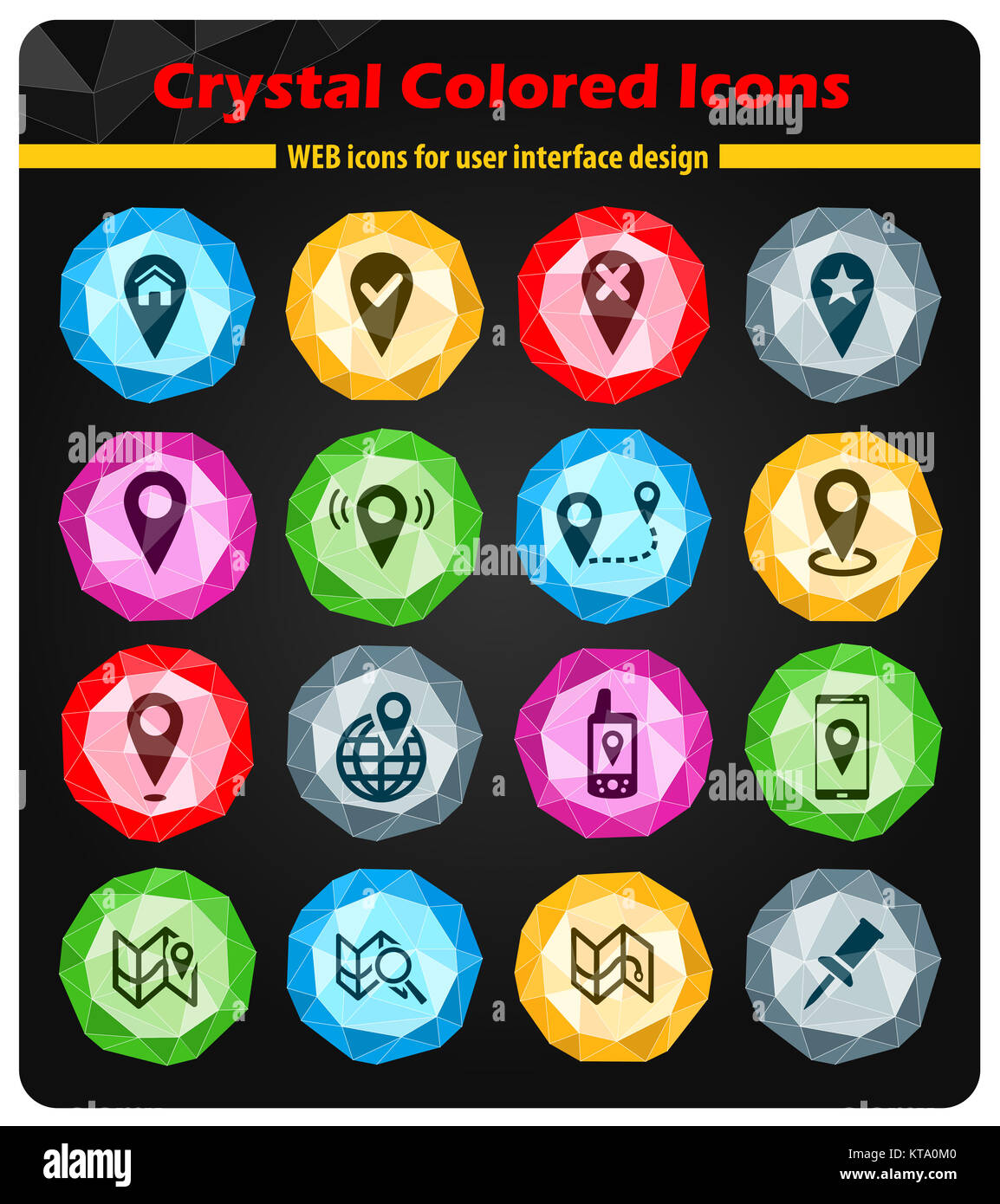 Zeiger und Karten Stockfoto