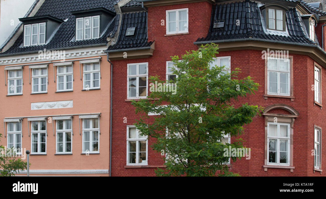 Das historische Stadtzentrum von Kopenhagen anzeigen Stockfoto