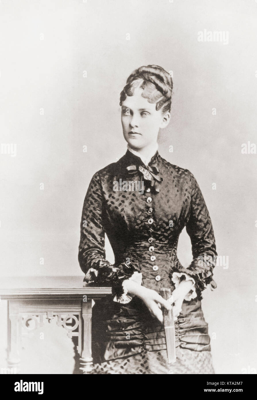 Alice Hathaway Lee Roosevelt, 1861-1884, erste Frau von Präsident Theodore Roosevelt. Stockfoto