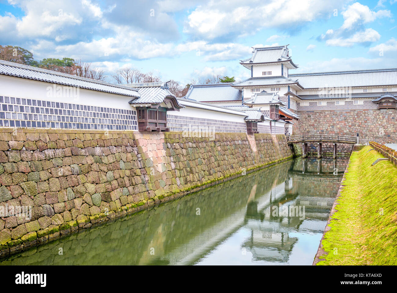 Kanazawa Castle in der Nähe von Kenroku-en Garten Stockfoto
