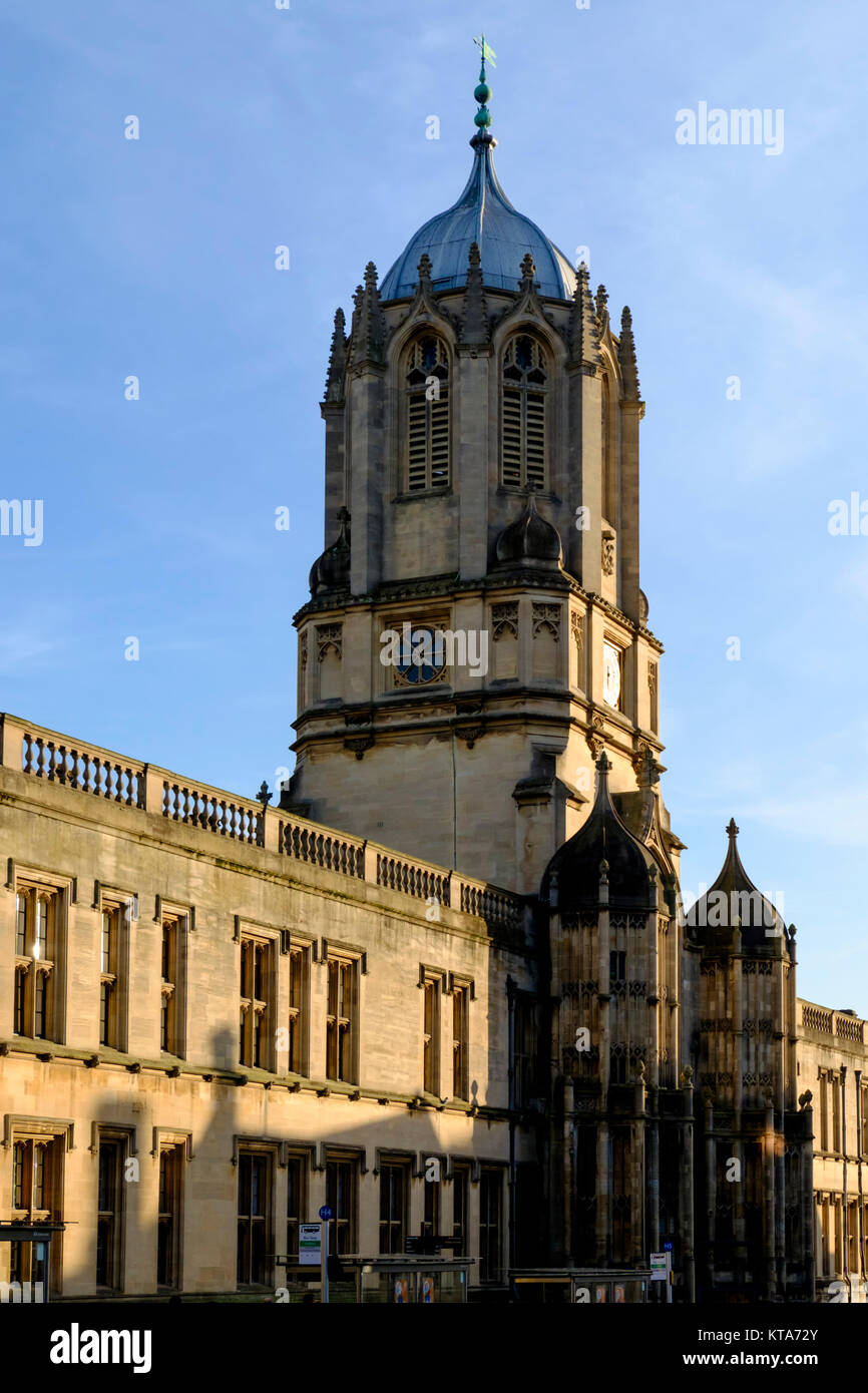 Rund um die Universität von Oxford Dezember Christ Church College 2017 Stockfoto