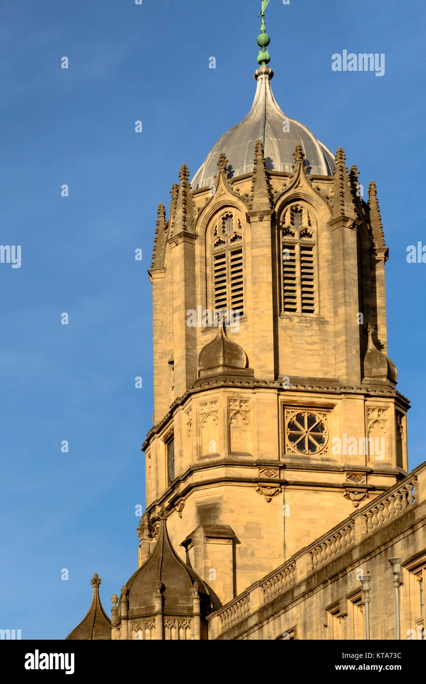 Rund um die Universität von Oxford Dezember 2017 Stockfoto