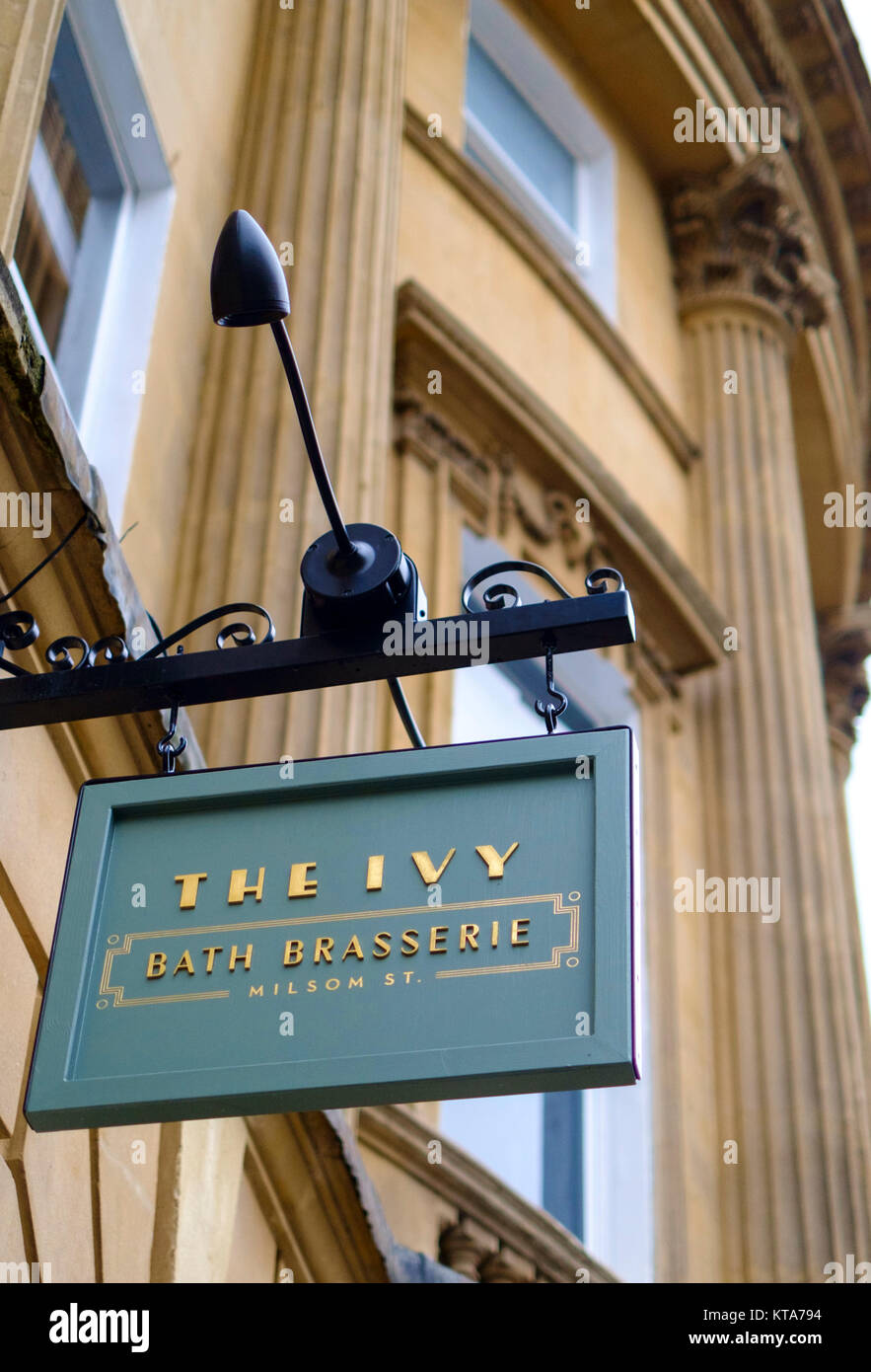 Die Ivy Restaurant in der Milsom Street Badewanne Somerset England Großbritannien Stockfoto