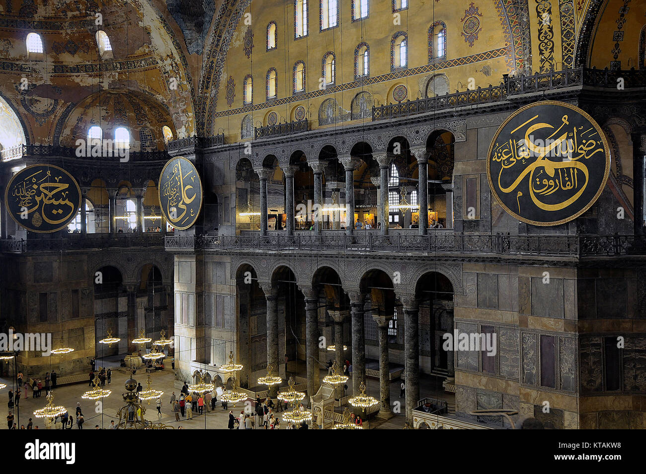 Die Hagia Sophia war ein Griechisch-orthodoxen christlichen Basilika (Kirche), später eine imperiale Moschee, und ist heute ein Museum (Ayasofya Müzesi) in Istanbul Stockfoto