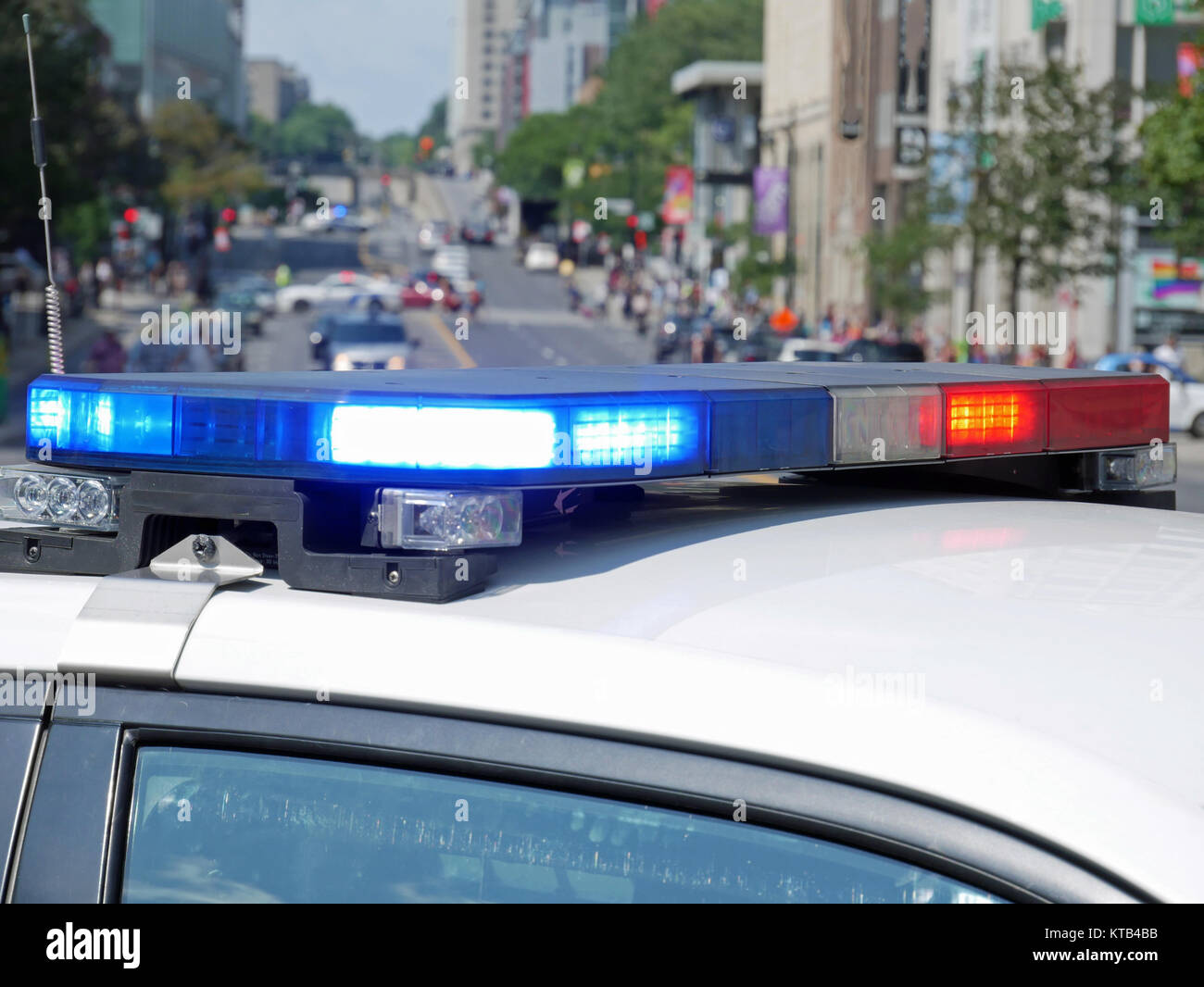 Polizei Auto in Montreal, Quebec, Kanada Stockfoto